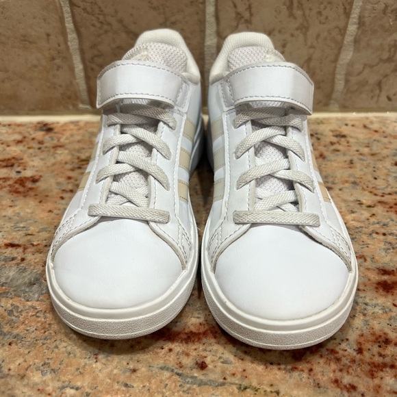 Adidas Kids Grand Court 2.0 White Sneakers - Picture 4 of 7